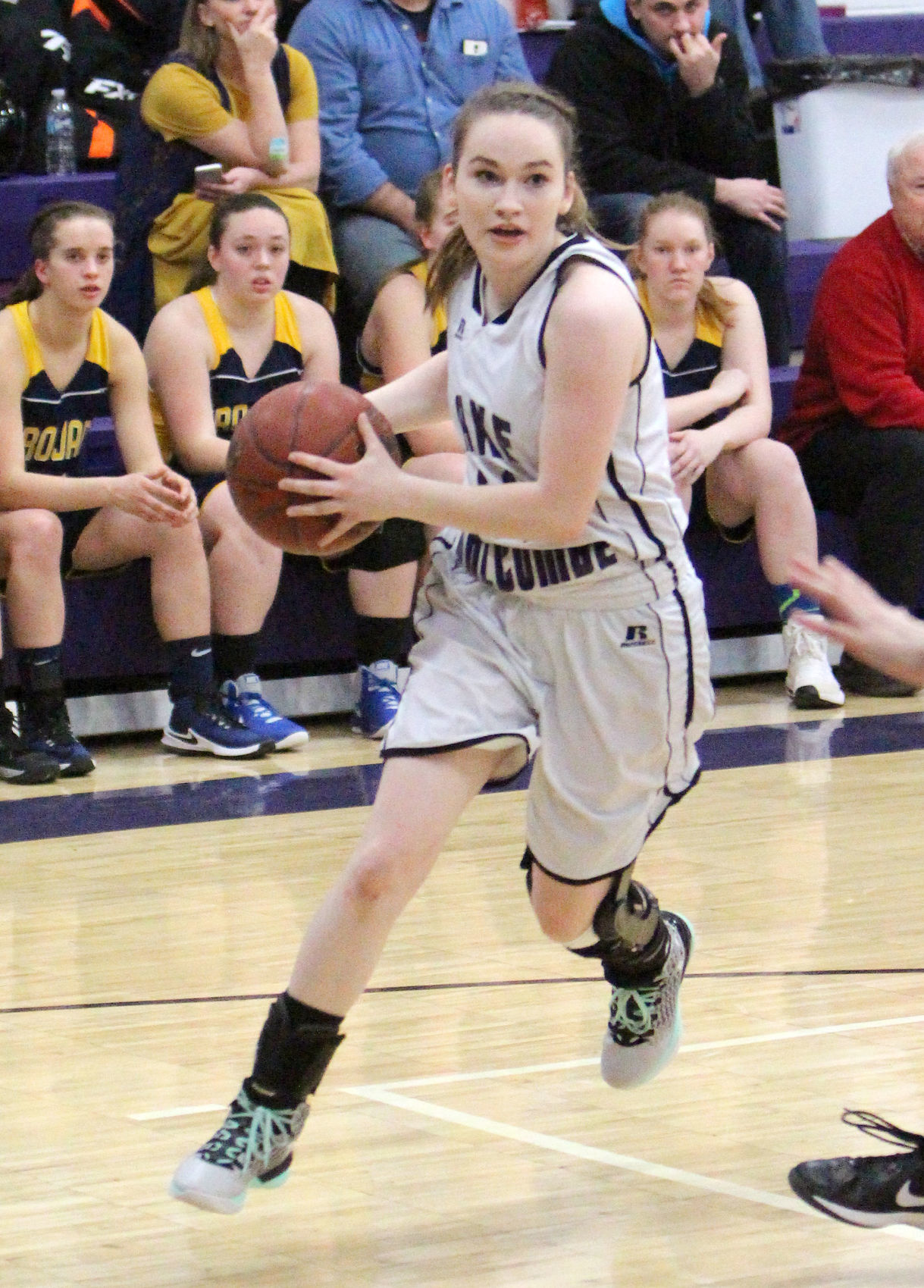New Auburn at Lake Holcombe girls basketball 2-13-18
